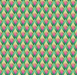 Thai Abstract Pattern Background  made from papercraft