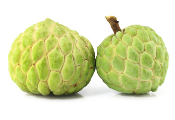 Custard apple isolated on white background