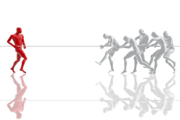 Competencia entre un grupo y una persona