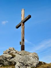 alpes,chartreuse, Pinet,croix au sommet