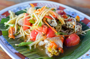 Papaya seafood salad