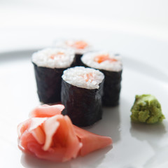 sushi maki (color toned image; shallow DOF)