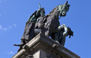 Obraz premium Monument to Kaiser Wilhelm I in Koblenz