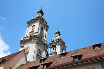 Fototapeta na wymiar Kościół rzymskokatolicki w Szwajcarii