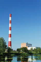 Fototapeta na wymiar Gas power plant