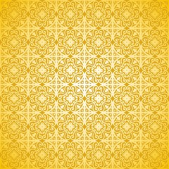 vector pattern with floral and geometrical ornamen