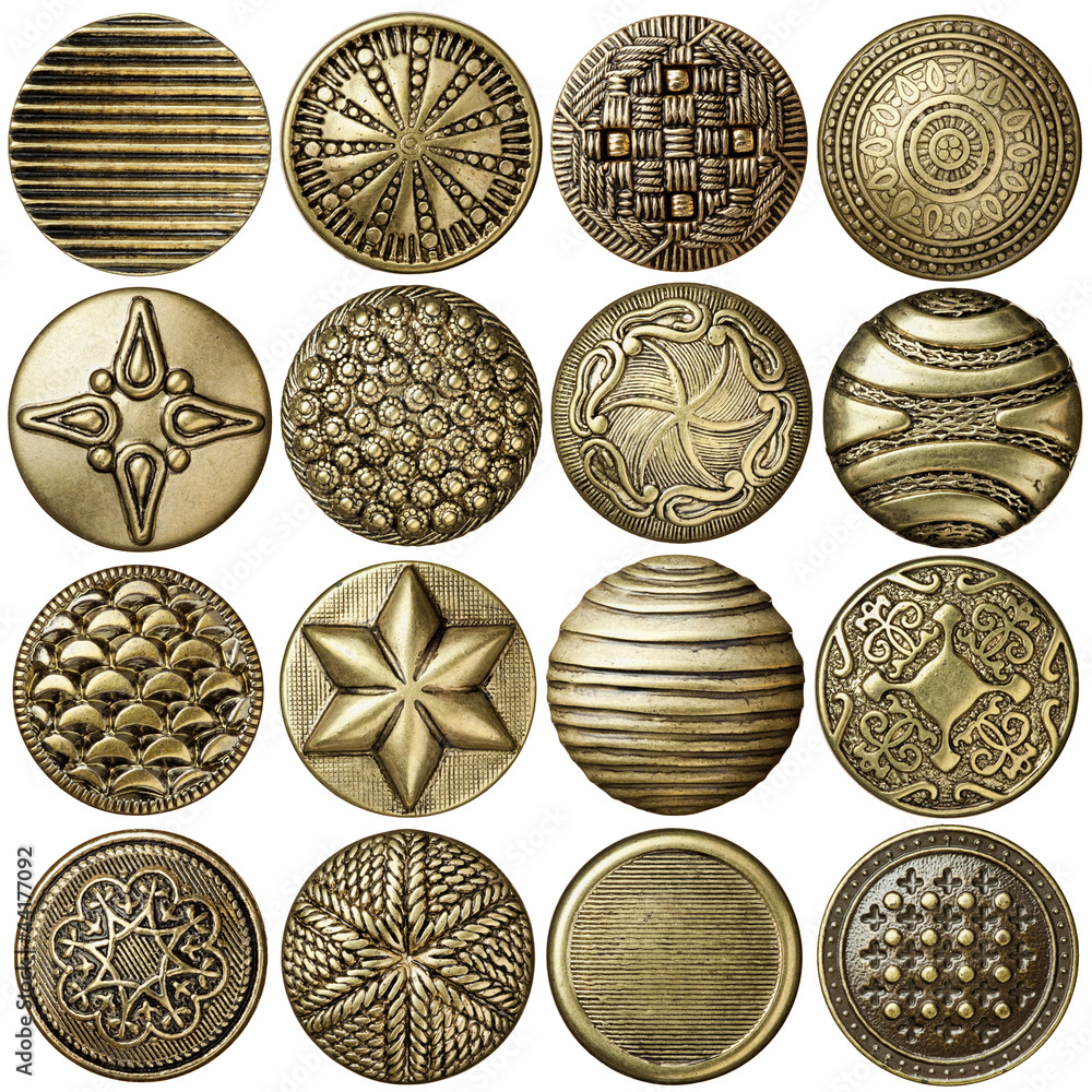 Canvas Prints bronze buttons