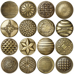 Bronze buttons