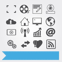Social media vector icons for your design or application.