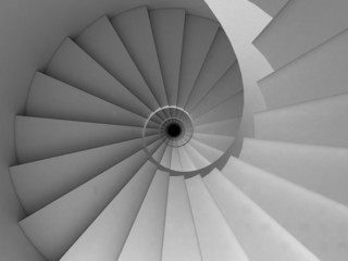 spiral staircase - obrazy, fototapety, plakaty