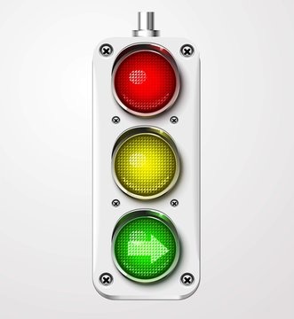 Traffic lights vector detailed