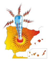 España_calor - obrazy, fototapety, plakaty