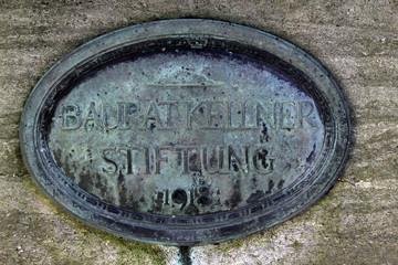 Inschrift Denkmal am Ehrenhain in Detmold