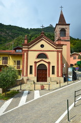 Fototapeta na wymiar kaplica San Rocco, San Ambrogio, Piemont Włochy