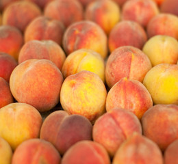 Tasty fresh peach background