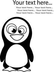 Obraz premium Panguin vector paint by illustrator