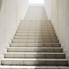 Fototapeta na wymiar Długie schody z wielu kroków