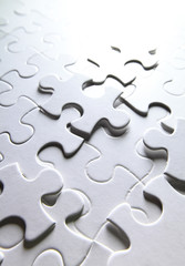 Obraz premium white puzzle