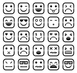 Smiley faces icons
