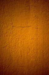 Orange wall cracks