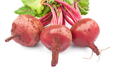 Red fresh beetroots