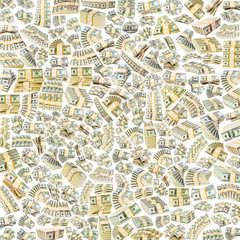 Background with lots of dollars