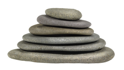 stacked flat pebbles