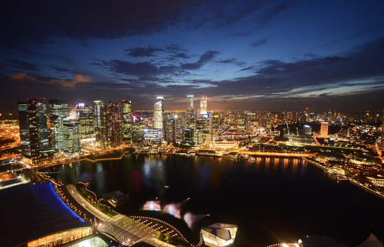 Singapore city night