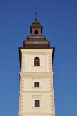 Obraz premium Castle tower isolated on a sky background