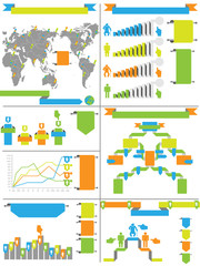 Naklejka premium INFOGRAPHIC DEMOGRAPHIC RTERO LABBEL TOY