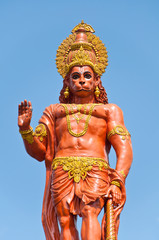 Obraz premium Hanuman statue at Sikkim, India