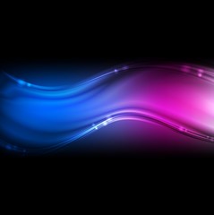 Colourful neon waves