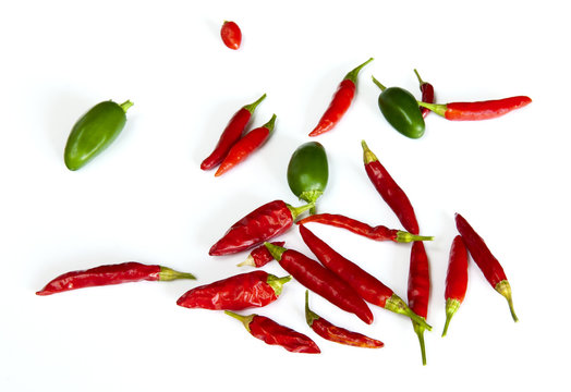 Red and Green Chilli peppers