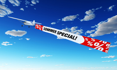 Flugzeug am Himmel - Sommer Special!