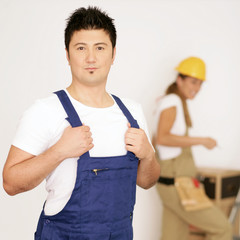Handwerker im Einsatz