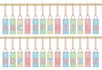 hanging alphabet
