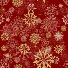 seamless snowflakes background