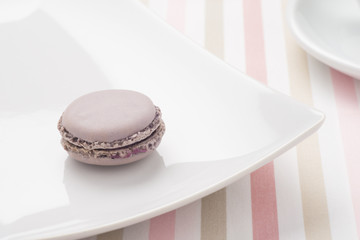 Macaron on a plate