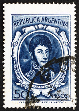 Postage stamp Argentina 1955 Jose de San Martin, General