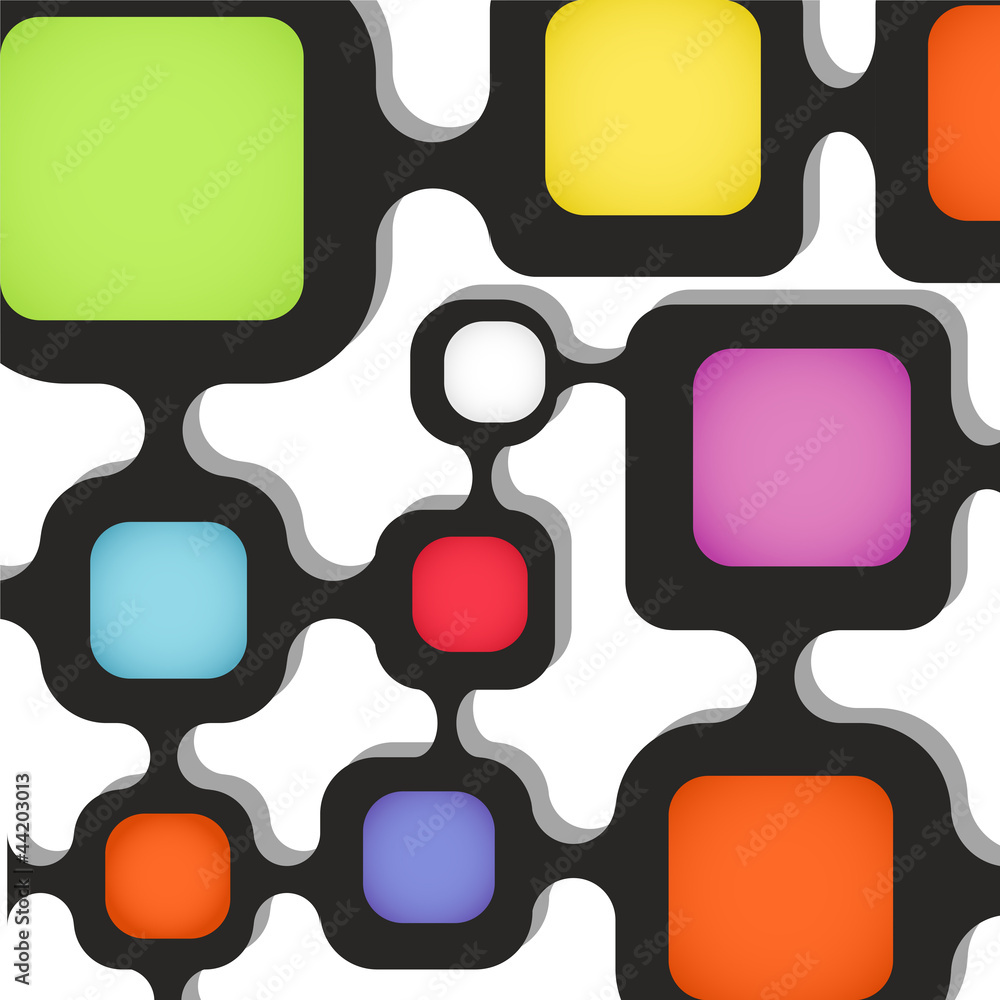 Poster Abstract background of color boxes. Template for a text