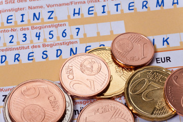 Zahlschein - Banküberweisung - Bankgeschäfte