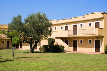 Fototapeta premium Buildings in the countryside
