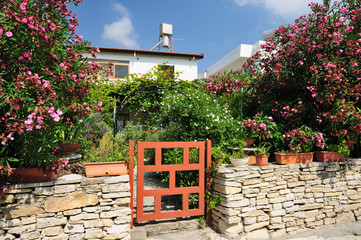 House in Omodos village, Republic of Cyprus