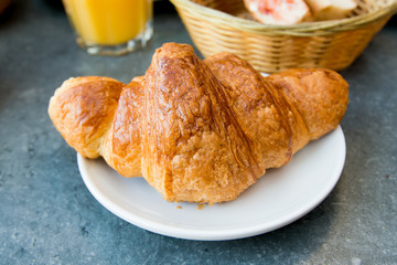 fresh croissant