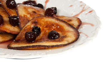 Pancakes with Cherries