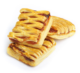 Fruit pie isolated