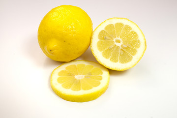 Fototapeta na wymiar Lemon isolated on white
