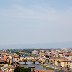 Fototapeta na wymiar Vue carrée de Florence, Toscane, Italie
