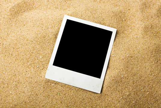 Empty photo on background beach sand