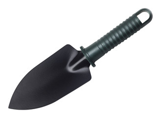 Garden spade isolated over a white background